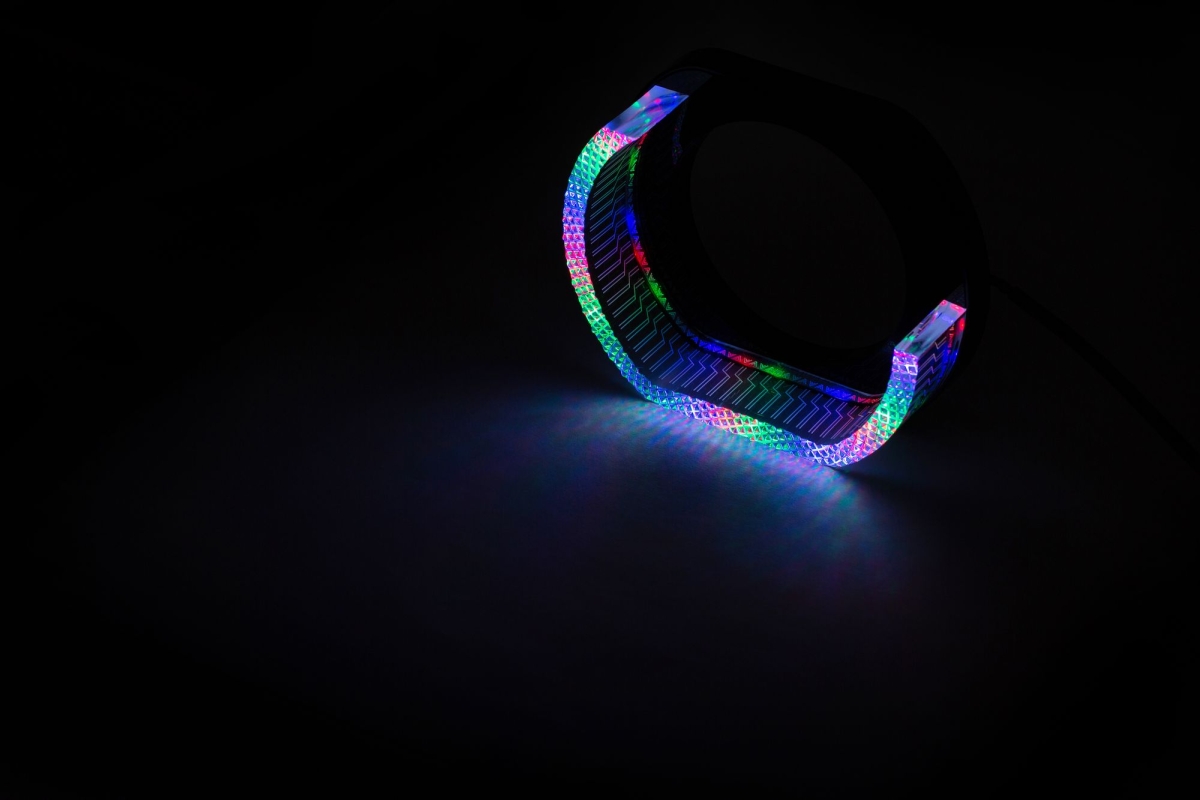 Ангельские глазки на линзу 3,0" RGB, форма L