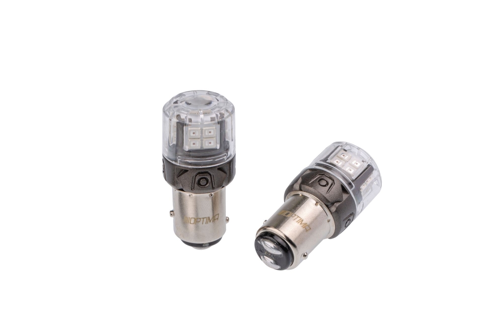 Светодиодная лампа Optima Premium P21/5W (BAY15D) 1800K, 200Lm (Красный свет)