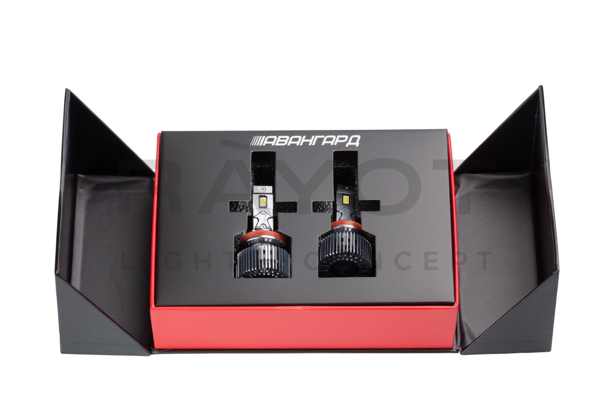 Светодиодные лампы Optima LED АВАНГАРД H11, 70W, 12-24V, 5500K, 6800lm, комплект 2 шт.