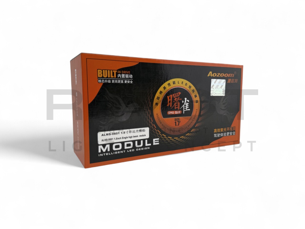 Светодиодные модули дальнего света AOZOOM ALMS-06-01, 1.5", 12V, 24W, 5500K (комплект)