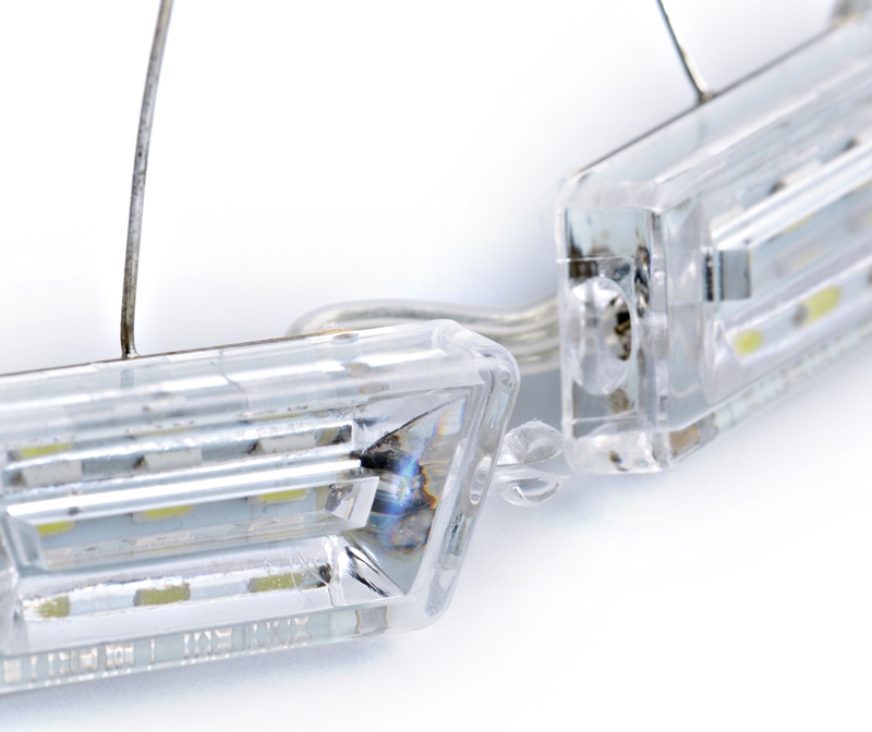 Гибкие ДХО Optima Premium S8 Crystal Running Audi Style, 8.6W, 250Lm, 5100K/2800K, 12V