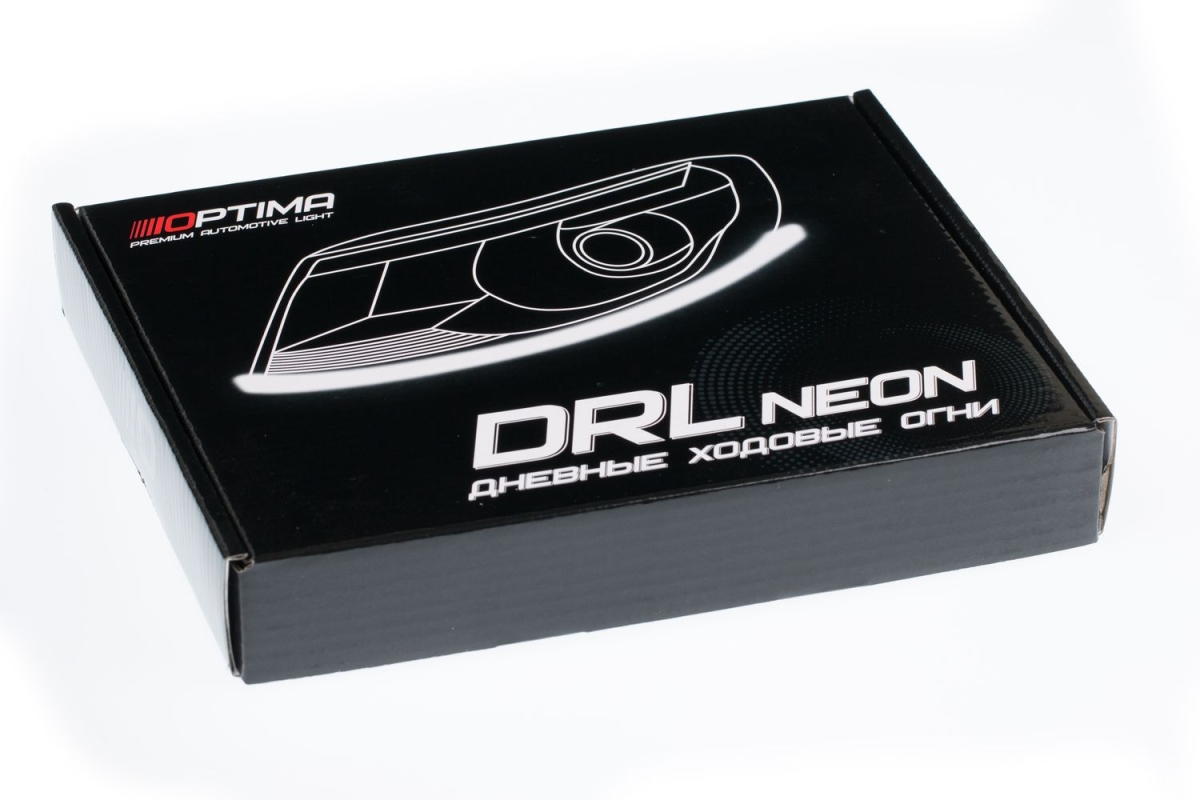 Гибкие ДХО NEON RUNNING 60см&times;2, 200Lm, 7500K/2800K, 12V (Холодный Белый+Жёлтый, с поворотником)