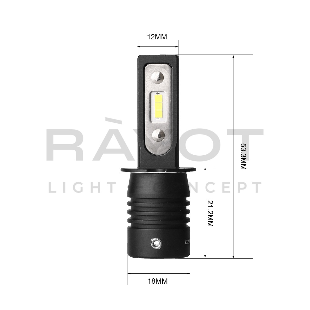 Светодиодные лампы Optima LED QVANT H3,12-24V, 2 лампы