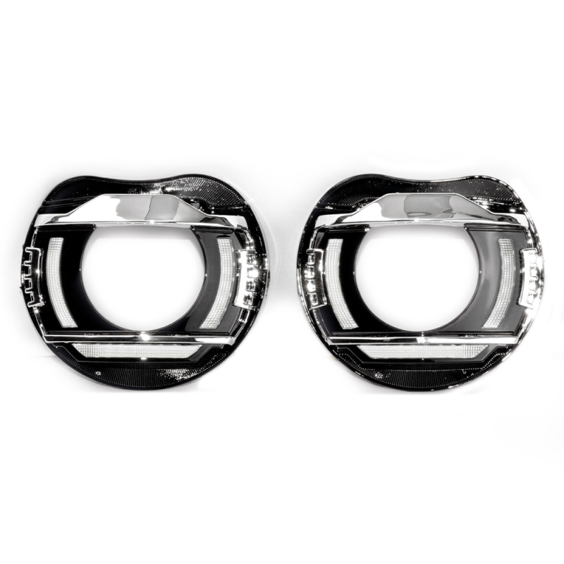 Установочный комплект MTF Light для Bi-LED линз — VW Polo 2013, U-форма, белая и жёлтая подсветка, комплект