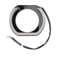 Ангельские глазки на линзу 3,0" белый+жёлтый, форма U