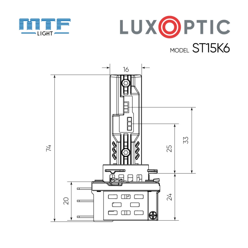 Светодиодные лампы H15, MTF Light, LUXOPTIC, 12W/22W, 2200lm, 6000K, комплект Светодиодные лампы H15, MTF Light, LUXOPTIC, 12W/22W, 2200lm, 6000K, комплект