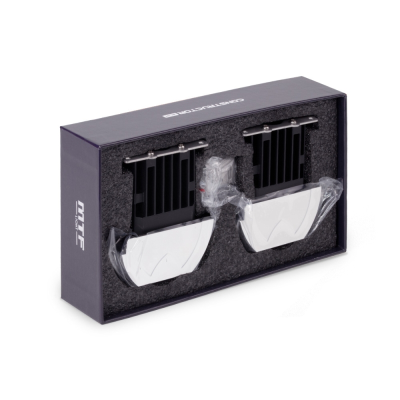 Светодиодные модули ближнего света MTF Light серия CONSTRUCTOR SLIM, 12В, 20ВТ, 6000К, 1 Светодиодные модули ближнего света MTF Light серия CONSTRUCTOR SLIM, 12В, 20ВТ, 6000К, 1", с масками, к-т. (СТГ линия)