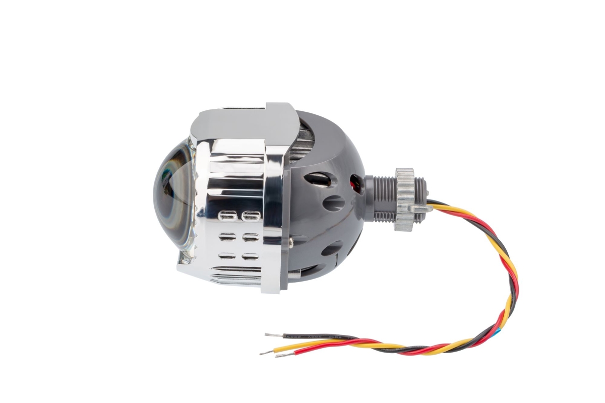 Светодиодная линза дальнего света Optima LED Lens High Beam Devil Eye BLUE 3.0"