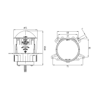 Модули MTF Light линзованные MULTIFUNCTIONAL PRO MATRIX SYSTEM БЛИЖНИЙ\ДАЛЬНИЙ\ПОВОРОТ, 12В, 48ВТ, 6000К, 3", 2шт.