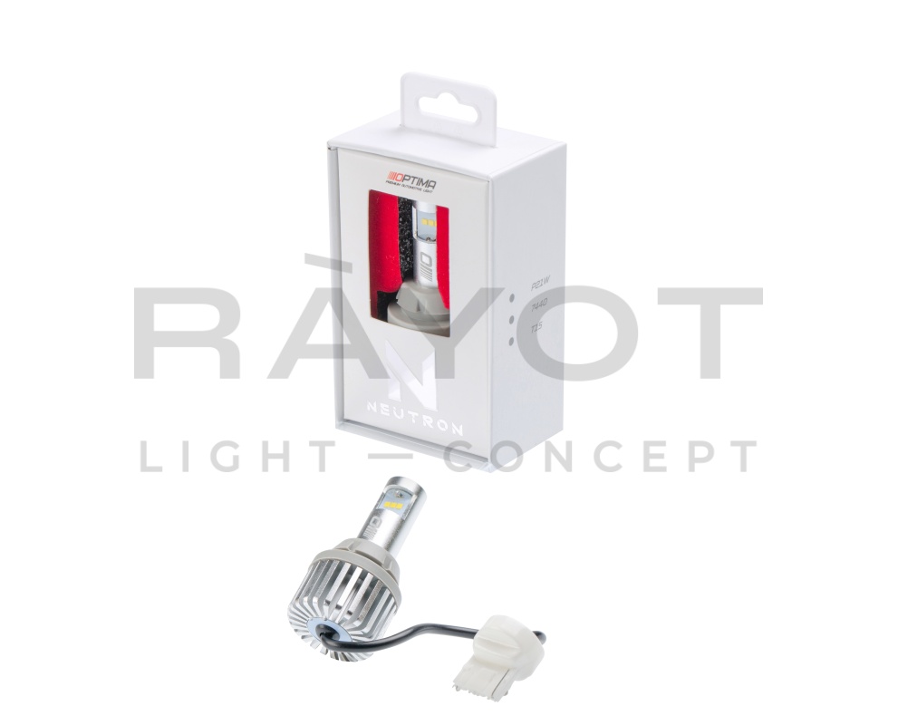 Лампа заднего хода W21W 7440, Optima LED NEUTRON, 5000K, 15W, 10-30V, 1 лампа