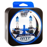 Галогенные&nbsp;автолампы&nbsp;MTF&nbsp;Light&nbsp;серия PALLADIUM Н27(881), 12V, 27W, комп.