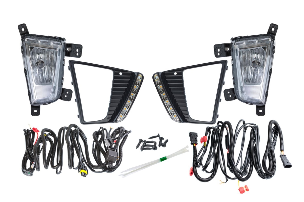 Светодиодная ПТФ Optima Fog Light 725 Hyundai Creta, с LED‑ДХО, 9W, 5500K, 12&ndash;24V (комплект 2 шт)