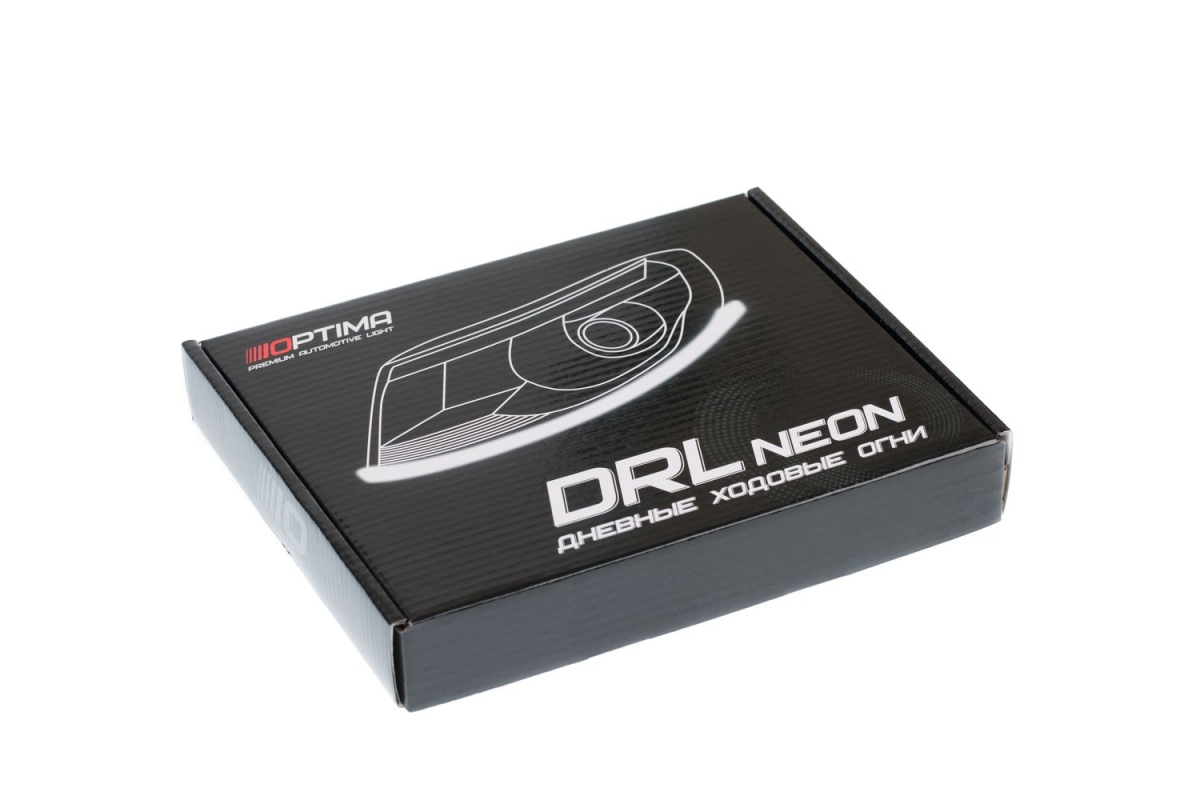 Гибкие ДХО NEON RUNNING 60см&times;2, 200Lm, 7500K/2800K, 12V (Холодный Белый+Жёлтый, с поворотником)