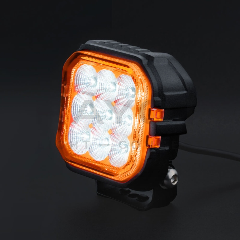 Светодиодный прожектор MTF LIGHT двухрежимный, серия POD LIGHT, 12-24В, 45Вт, 3300лм, 6000К, шт.