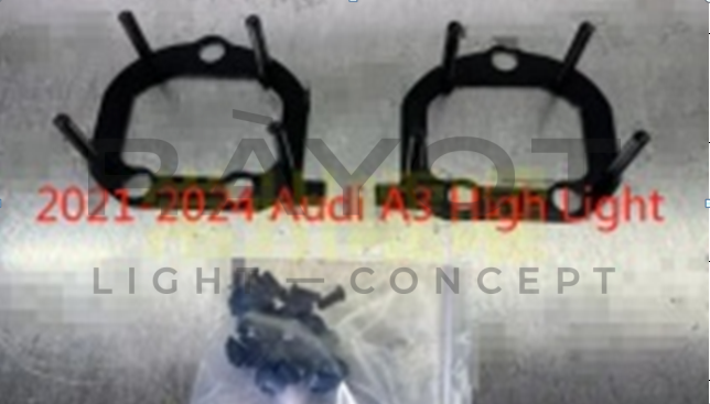 Переходные рамки для AUDI A3 (2020-2024) LED (дальний свет)
