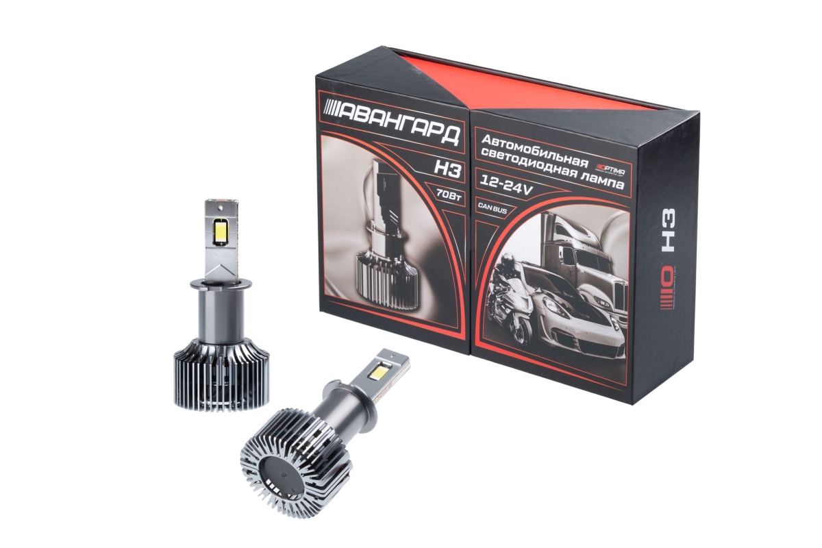 Светодиодная лампа Optima Premium LED АВАНГАРД H3 5500K 6800Lm 12&ndash;24V 70W