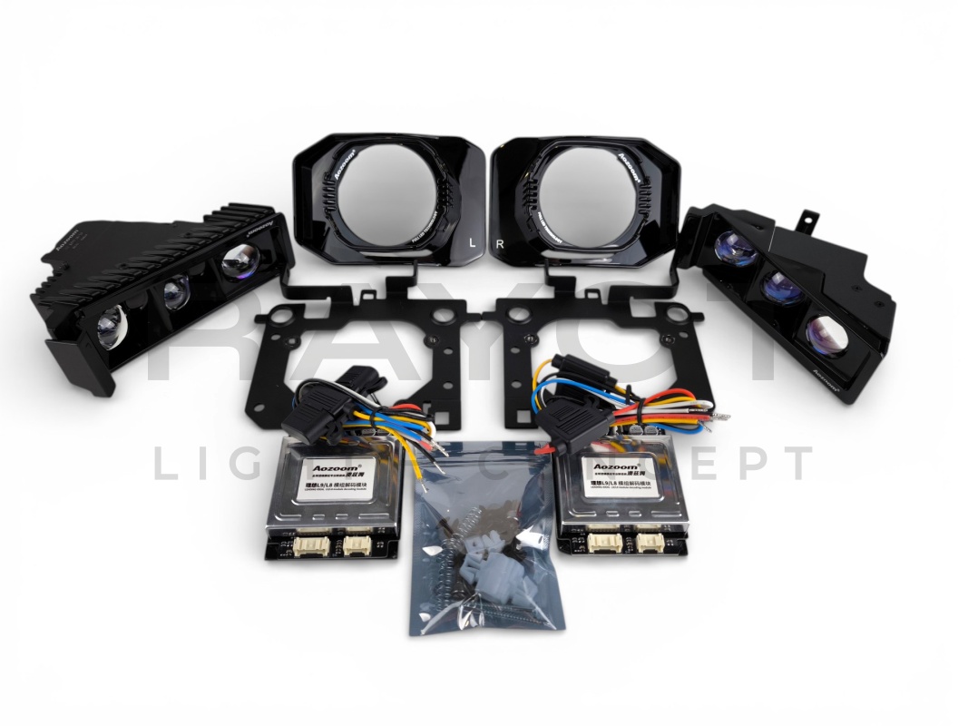 Установочный комплект Aozoom для Lixiang L8/L9 (рамки, обманки, модули в секцию дальнегоо света)