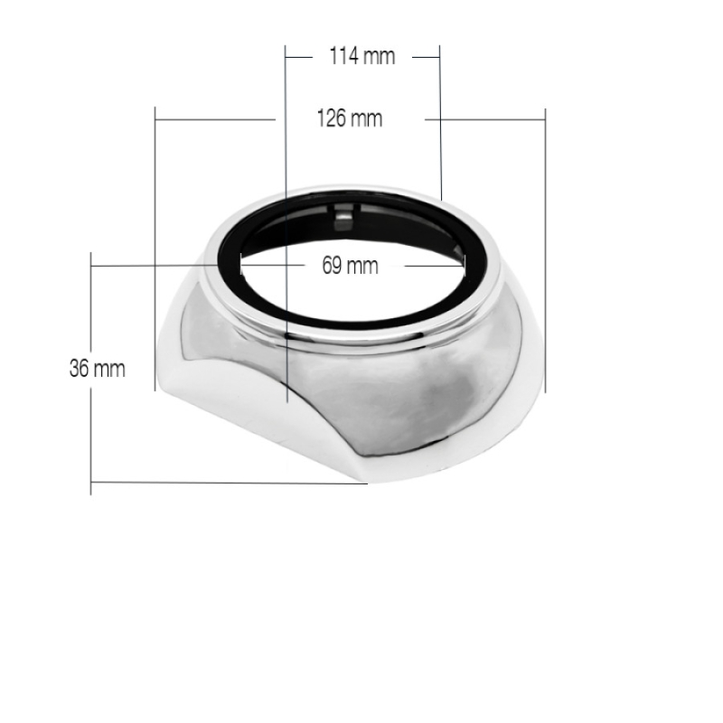 Маски MTF Light №114 — 3 Маски MTF Light №114 — 3", хром, комплект