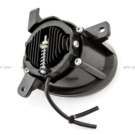 Фары противотуманные светодиодные автомобильные MTF Light Ауди/Фольцваген, линза, 12В, 10Вт, ЕСЕ R19, E4, компл.