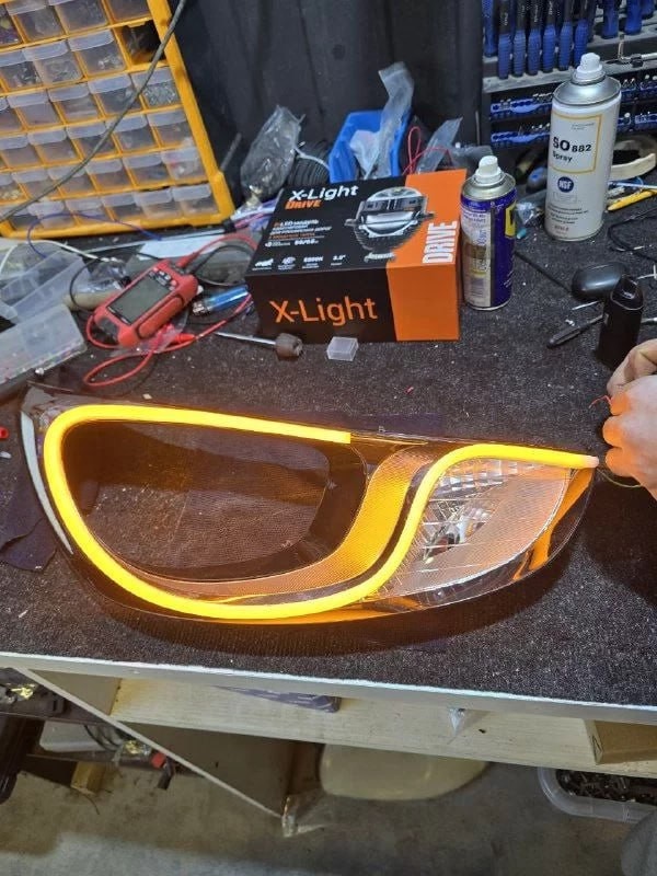 Результат установки ДХО в Hyundai Solaris