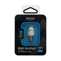 Светодиодная автолампа MTF Light Night Assistant, P21W, 12V, 2.5W