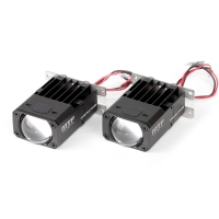 Светодиодные модули дальнего света MTF Light серия CONSTRUCTOR SLIM, 12В, 20ВТ, 6000К, 1", с масками, к-т.