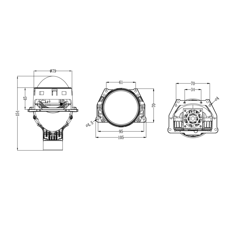 Лазерные модули ближнего/дальнего света MTF Light LASER JET, линзованные, бескорпусные, 12В, 48/60ВТ, 6000К, 3 дюйма, компл. 2шт. Лазерные модули ближнего/дальнего света MTF Light LASER JET, линзованные, бескорпусные, 12В, 48/60ВТ, 6000К, 3 дюйма, компл. 2шт.