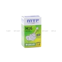 Галогенная лампа MTF Light автомобильная  LONG LIFE x4 H16
