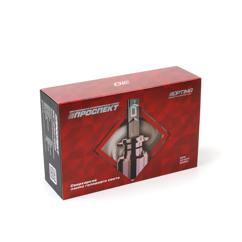 Светодиодная лампа Optima Premium LED ПРОСПЕКТ H11 5000K 3500Lm 12&ndash;24V 80W &mdash; комплект 2 шт.