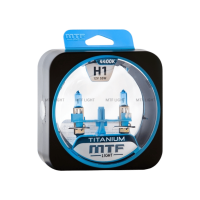 Галогенные лампы MTF Light TITANIUM — 12В, 55Вт, белый свет, комплект H1