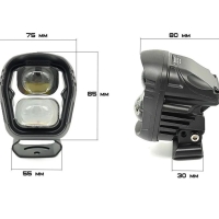 Светодиодные би-линзы YLOP-01 PRO, универсальные, 12V, 55W/65W, 5500K, ~2700/3700 лм