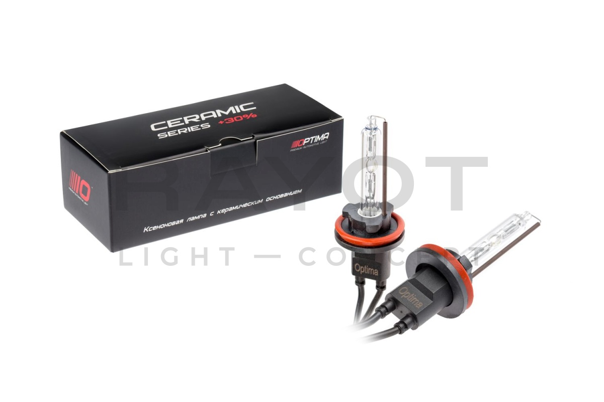 Ксеноновая лампа OPTIMA PREMIUM Ceramic +30 H11 6100K (1шт.)