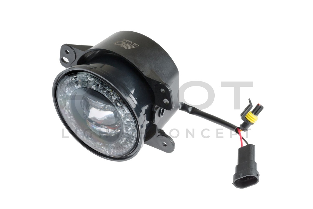 Светодиодная противотуманная фара OPTIMA LED FOG LIGHT 674 Jeep/Dodge 100мм, 6W, 5500K, 12-24V, комп