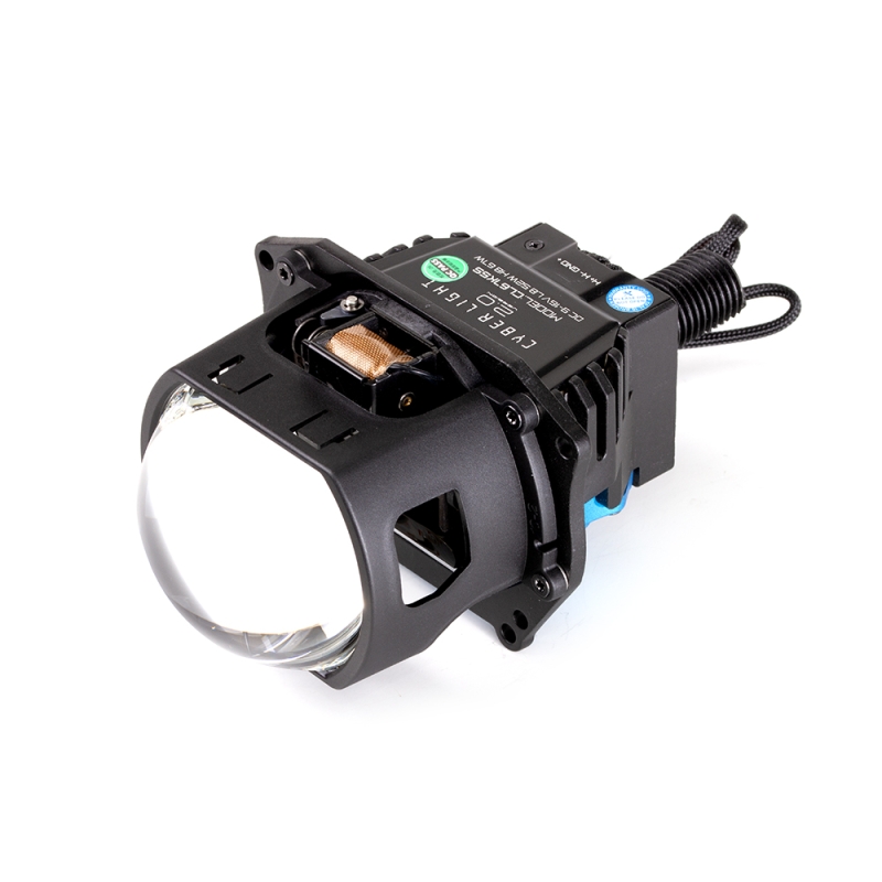 Светодиодные модули MTF Light линзованные Bi-LED серия CYBER LIGHT 2.0, 12В, ближ/дальний 52/67Вт, 5500К, 3 Светодиодные модули MTF Light линзованные Bi-LED серия CYBER LIGHT 2.0, 12В, ближ/дальний 52/67Вт, 5500К, 3" скос, 2шт.