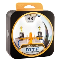 Галогенные автолампы MTF Light серия AURUM H3, 12V, 55W, компл.