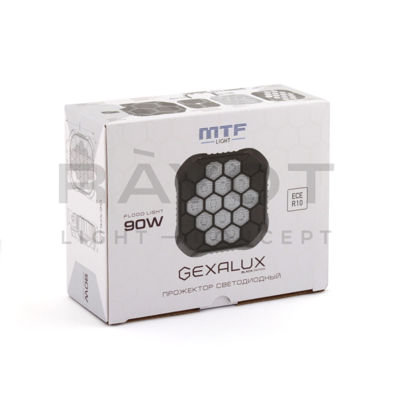 Светодиодный прожектор MTF LIGHT серия GEXALUX, 12-24В, 90Вт, 8100лм, 5700К, шт.