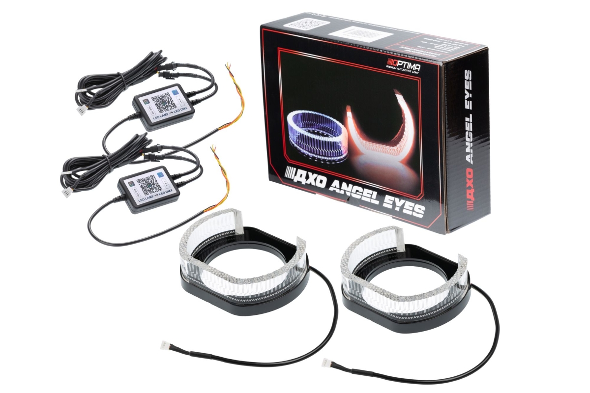 Ангельские глазки на линзу 3,0" RGB, форма U