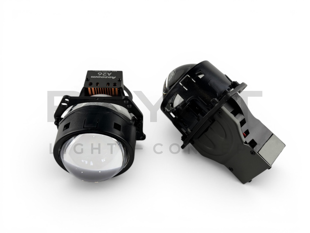 Светодиодные би-модули AOZOOM A26, 3.0", 12V, 6000K, 63/71w (комплект)