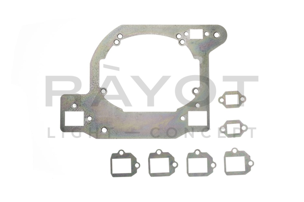 170. Комплект переходных рамок на TOYOTA Land Cruiser Prado IV с диодной оптикой (LED)