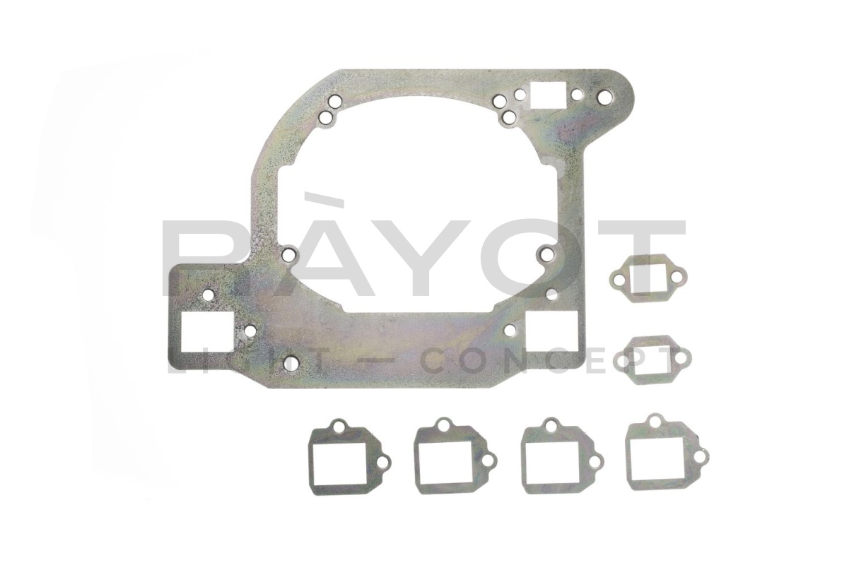 170. Комплект переходных рамок на TOYOTA Land Cruiser Prado IV с диодной оптикой (LED)