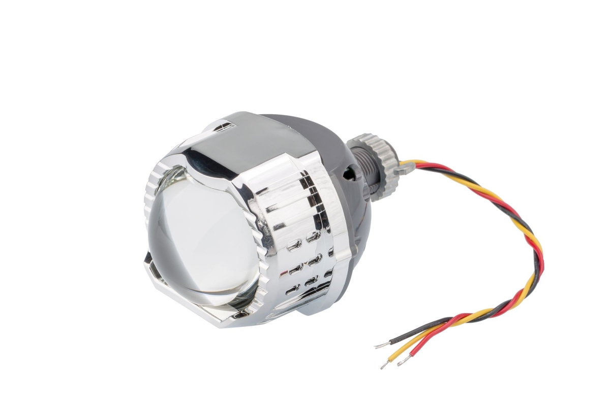 Светодиодная линза дальнего света Optima LED Lens High Beam Devil Eye RED 3.0"