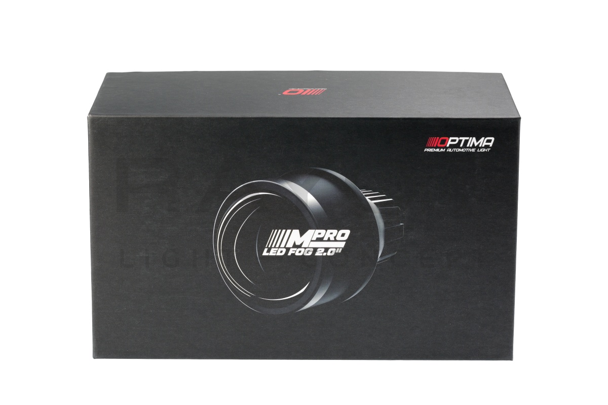 Светодиодные би-линзы Optima LED FOG Lens M-PRO 2,0", 5500K, Комплект 2 шт.