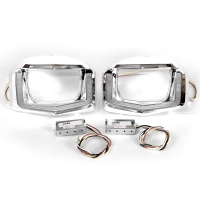 Установочный комплект MTF Light для Bi-LED линз — VW Passat 2016–2018, двойная U-форма, белая и жёлтая подсветка, комплект