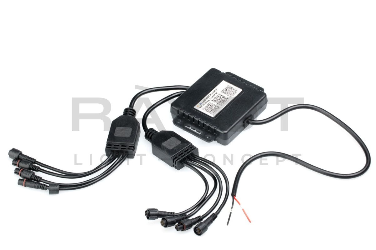 Подсветка автомобиля универсальная набор 8шт. RGB, Bluetooth, IP68, Optima Premium, 8*9W, с пультом