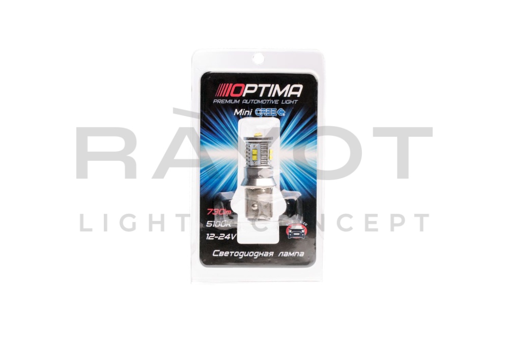 Светодиодная лампа Optima MINICREE P21/4W, 5500K (Белый)1 шт.