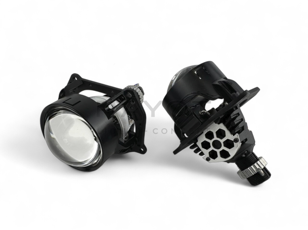 Линза Aozoom A3 Max 2024 New, 2.5", 12V, 49W/57W, 5500K, 4000/4300 лм &mdash; компактный корпус, высокая яркость, комплект 2 шт.