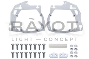 Переходные рамки для TOYOTA Land Cruiser Prado 150 (2017-2022) 2й Рестайлинг, LED