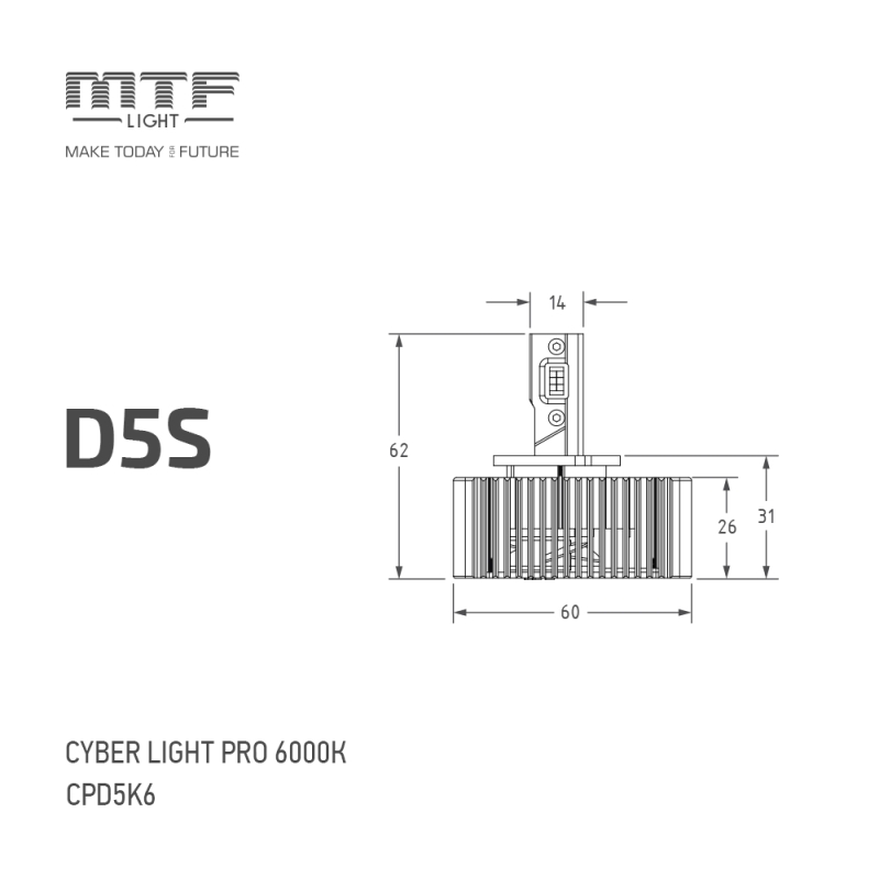 Светодиодные лампы D5S, MTF Light, CYBER LIGHT, 12V, 45W, 3750lm, 6000K, кулер Светодиодные лампы D5S, MTF Light, CYBER LIGHT, 12V, 45W, 3750lm, 6000K, кулер