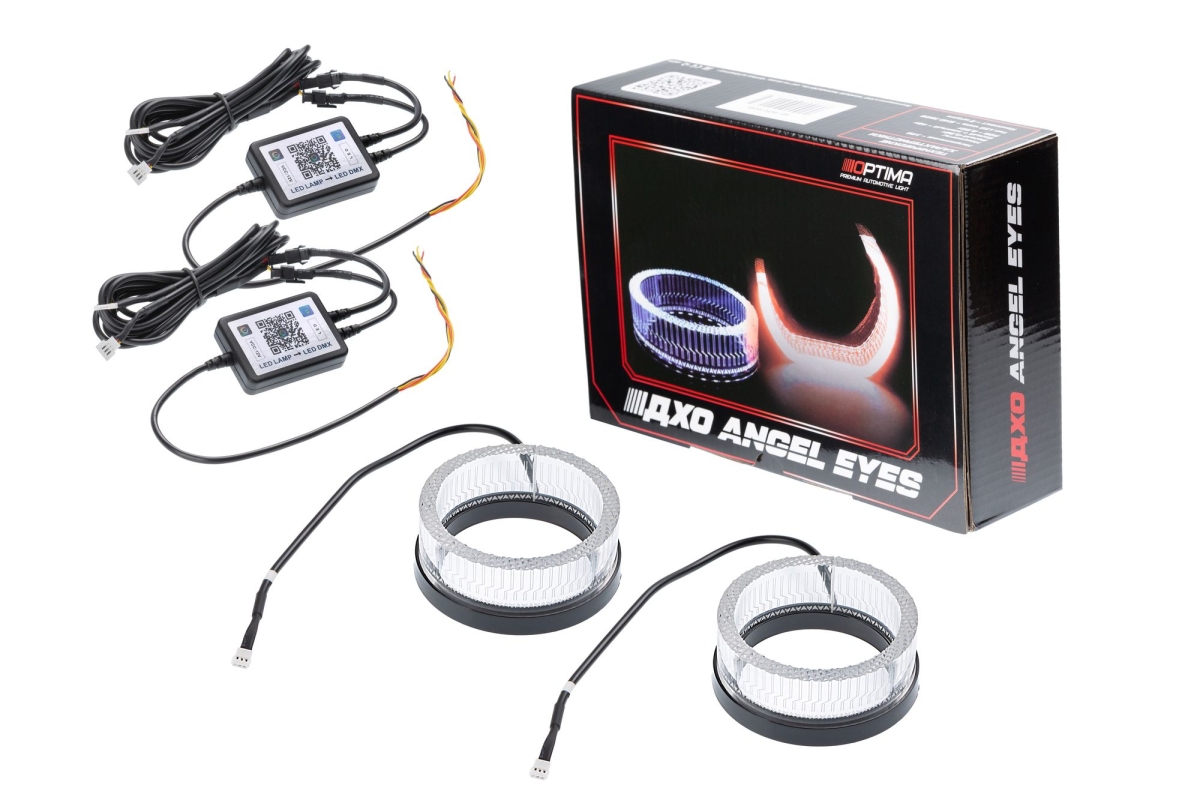 Ангельские глазки на линзу 2,5" RGB