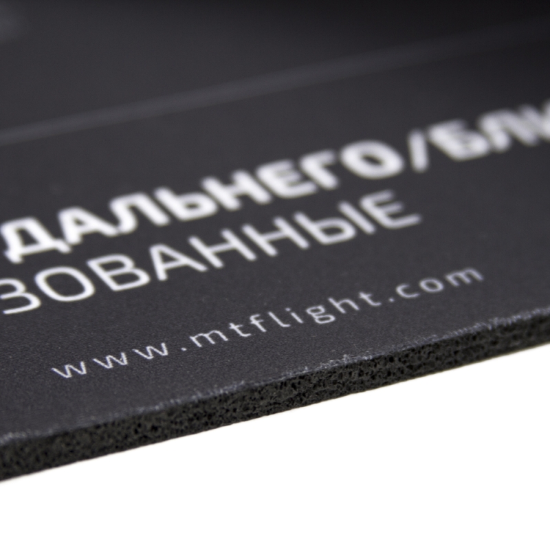 Коврик MTF Light BiLED — мягкий, чёрный, 90×40 см, шт.